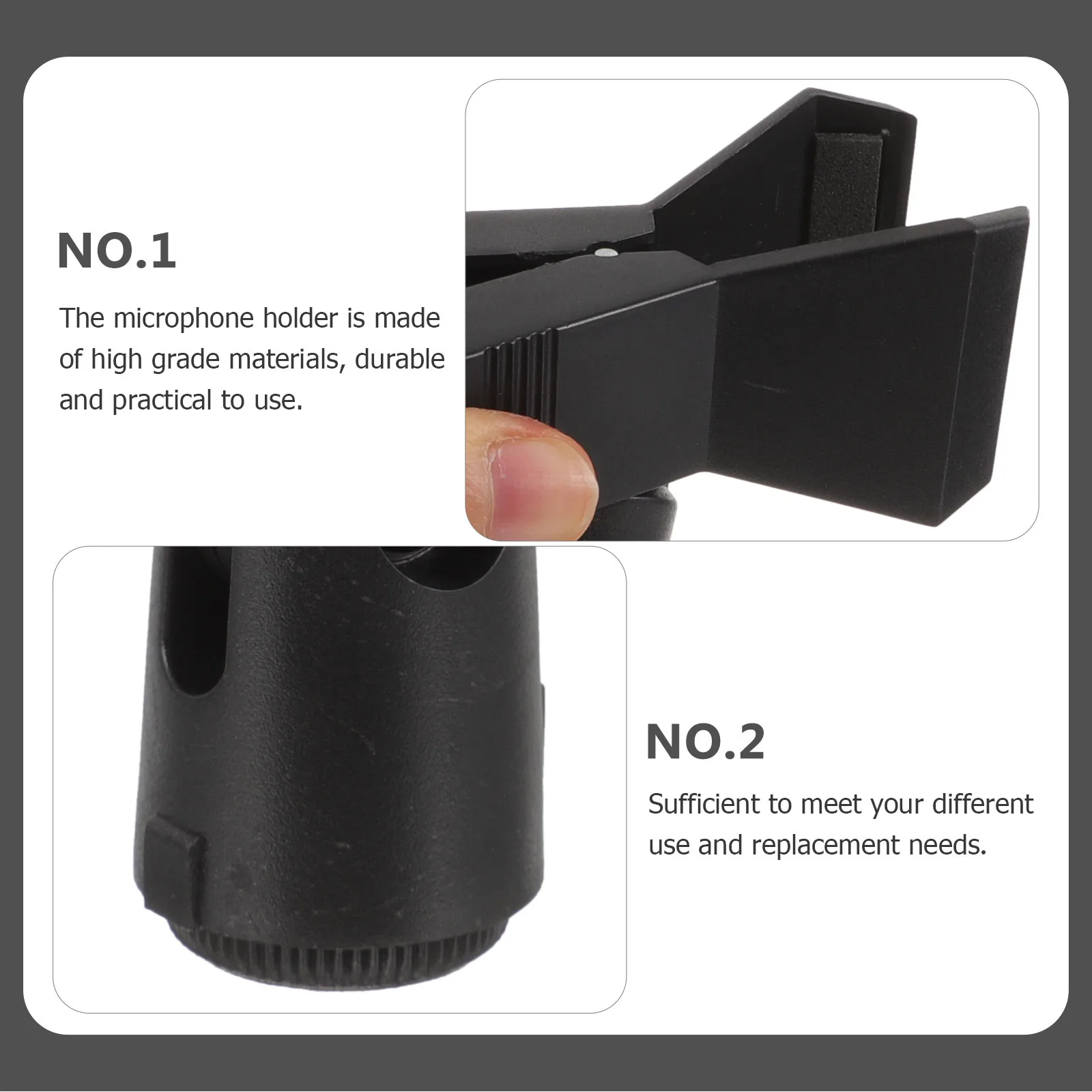 4Pcs Microphone Clips Durable Universal Mic Holder for Wired Wireless Microphones Practical Mic Clamp Accessories
4Pcs Microphone Clips Durable Universal Mic Holder for Wired Wireless Microphones Practical Mic Clamp Accessories