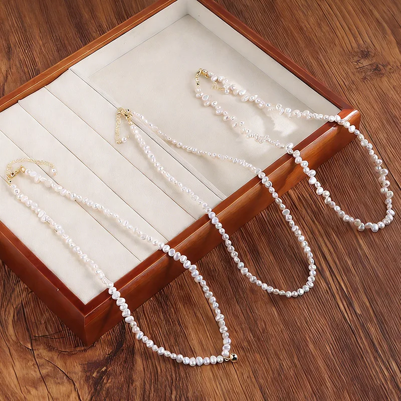 Minar High Quality Rice Baroque Irregular Freshwater Pearl Beaded Necklace for Women 14K Real Gold Plated Copper Chain Chokers
Minar High Quality Rice Baroque Irregular Freshwater Pearl Beaded Necklace for Women 14K Real Gold Plated Copper Chain Chokers