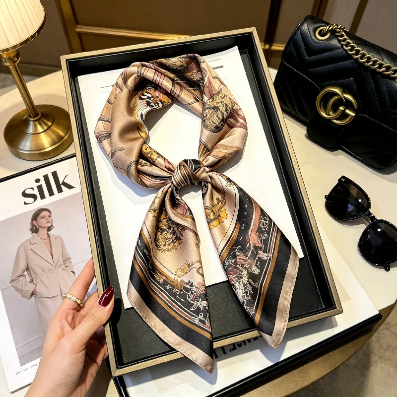 Chinese Style Splicing Layered Animal Tiger Carriage Multi-element Silk Mulberry Silk 70 Square Towel Decorative Women
Chinese Style Splicing Layered Animal Tiger Carriage Multi-element Silk Mulberry Silk 70 Square Towel Decorative Women