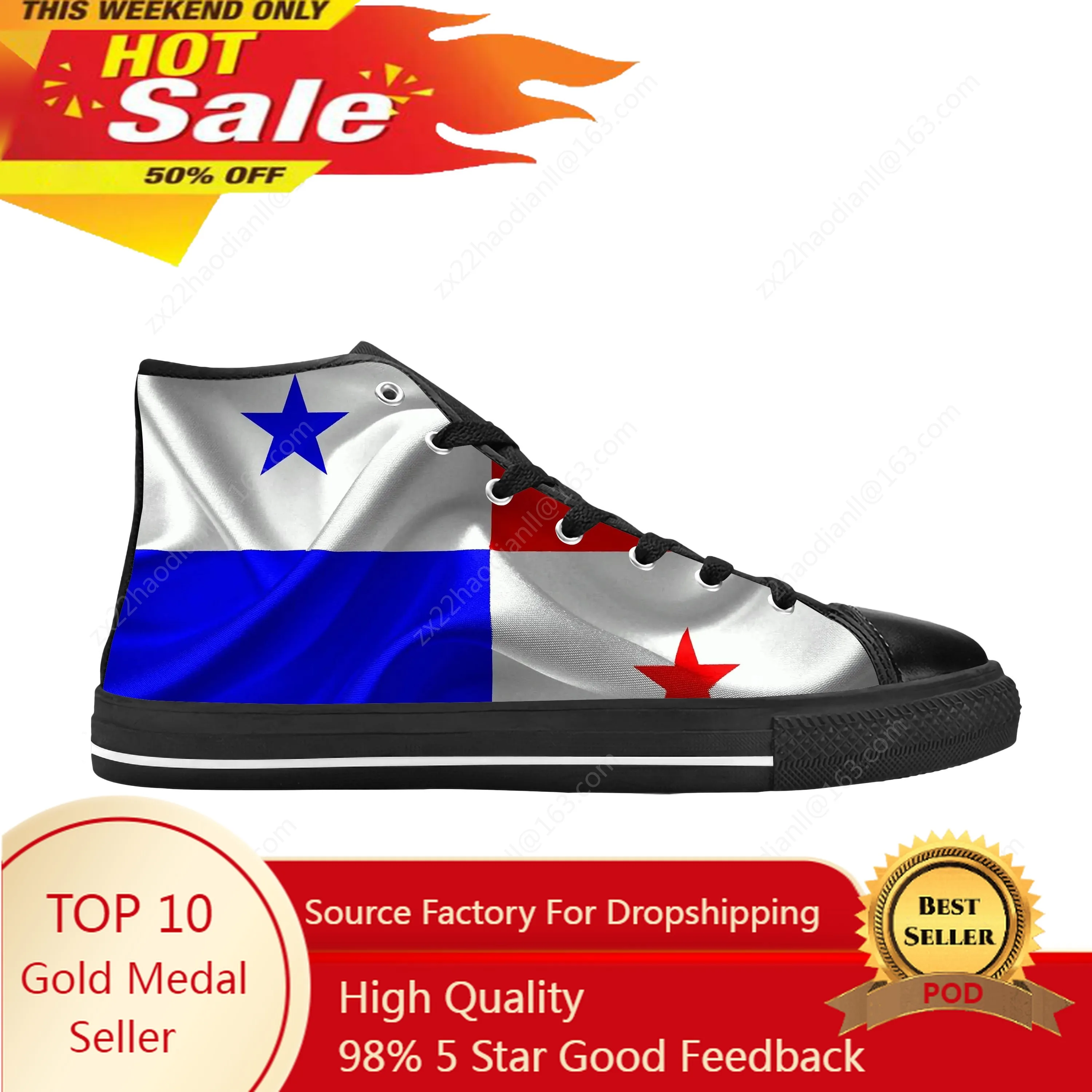 Panama Panamanian Flag Patriotic Pride Cool Funny Casual Cloth Shoes High Top Comfortable Breathable 3D Print Men Women Sneakers
Panama Panamanian Flag Patriotic Pride Cool Funny Casual Cloth Shoes High Top Comfortable Breathable 3D Print Men Women Sneakers