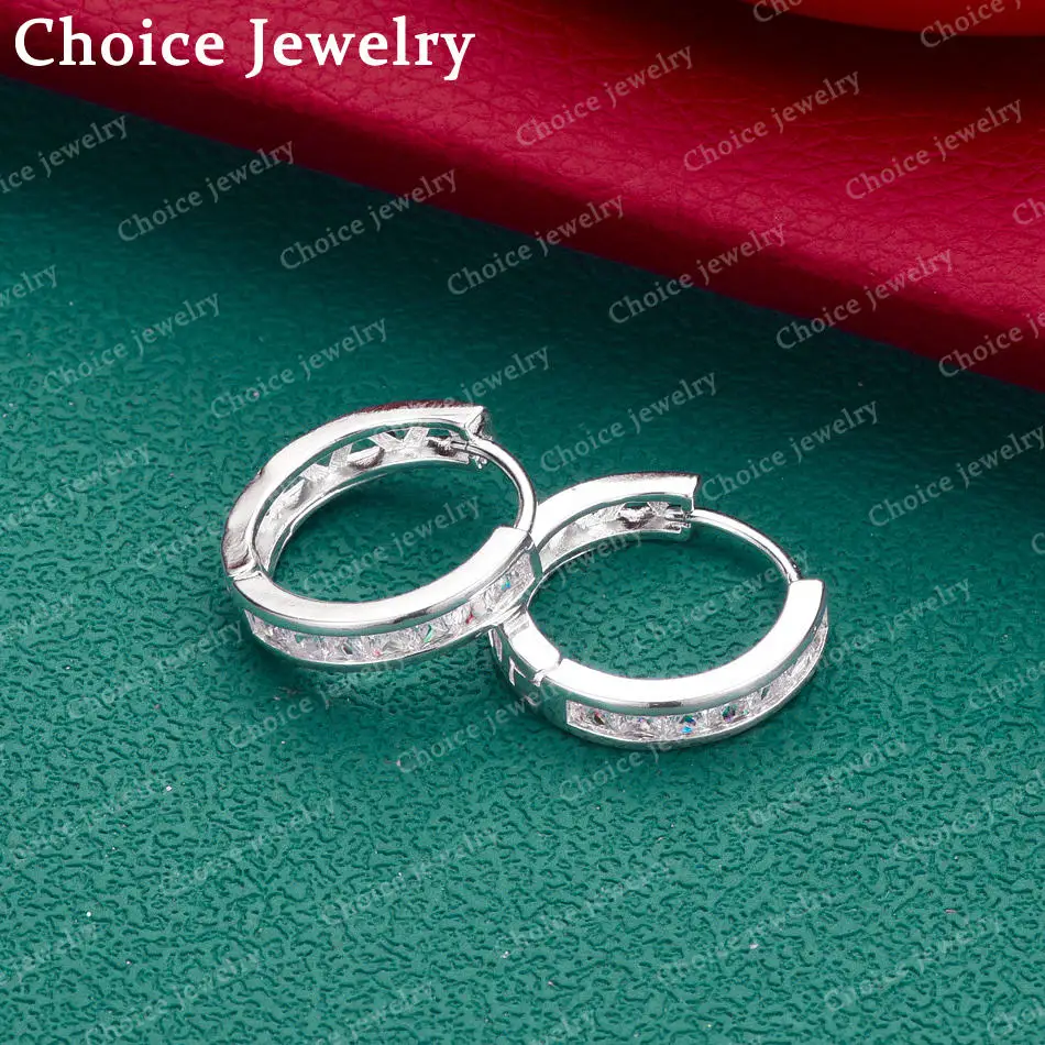 925 Sterling Silver Zircons Wedding Hoop Beautiful High Quality Earring Jewelry For Women Daily Wear And Trend Gift
925 Sterling Silver Zircons Wedding Hoop Beautiful High Quality Earring Jewelry For Women Daily Wear And Trend Gift
