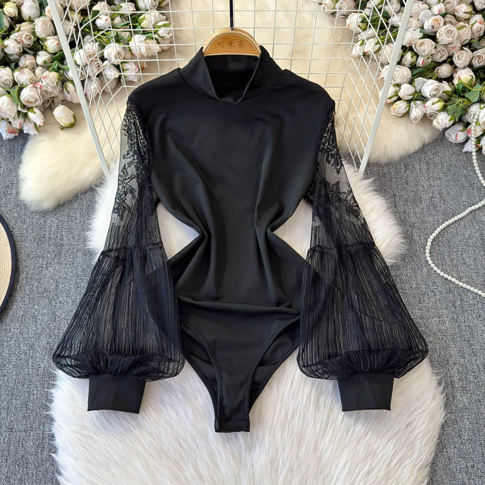 lady black lantern sleeve romper onesie bodysuits women lace patchwork senior luxury elegant playsuits evening banquet jumpsuits
lady black lantern sleeve romper onesie bodysuits women lace patchwork senior luxury elegant playsuits evening banquet jumpsuits
