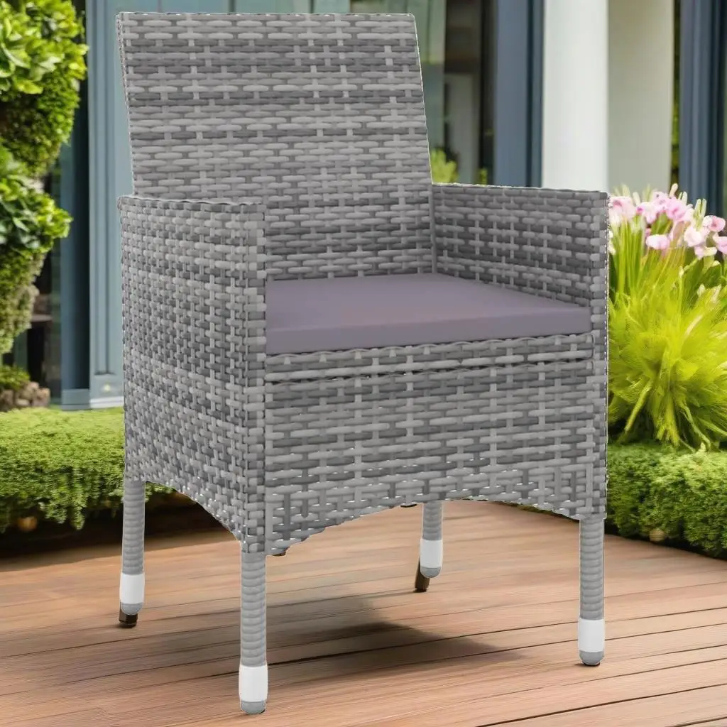 5-Piece Patio Dining Set with Cushions - Durable Poly Rattan & Tempered Glass Table
5-Piece Patio Dining Set with Cushions - Durable Poly Rattan & Tempered Glass Table