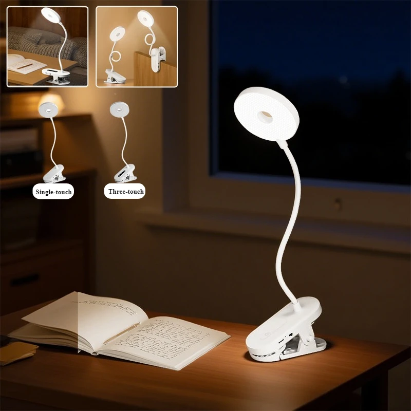 Hot Sale Portable LED Reading Eye Protection Desk Lamp Touch 3/5 Dimming Modes USB Charging Clip Desk Lamp for Bedroom Bedside
Hot Sale Portable LED Reading Eye Protection Desk Lamp Touch 3/5 Dimming Modes USB Charging Clip Desk Lamp for Bedroom Bedside