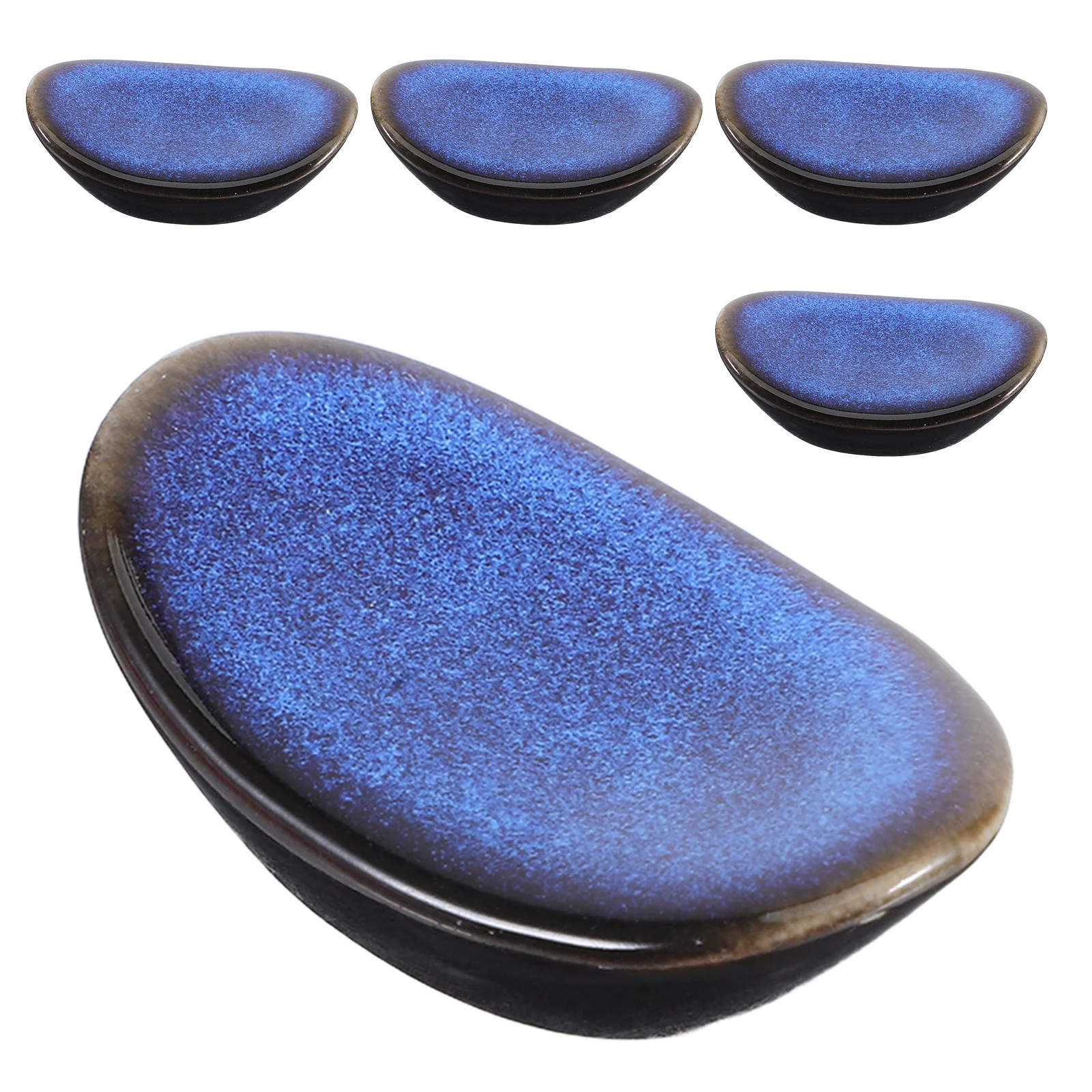 5Pcs Vintage Ceramic Utensil Holder Artistic Kiln Glaze Chopsticks Rest Spoon Fork Stand for Dining Table Kitchen
5Pcs Vintage Ceramic Utensil Holder Artistic Kiln Glaze Chopsticks Rest Spoon Fork Stand for Dining Table Kitchen