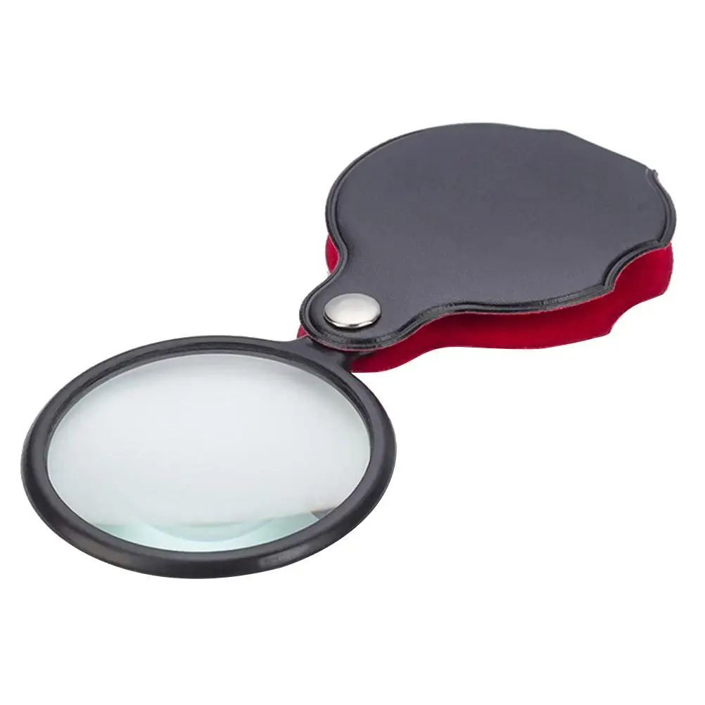 5pcs Glass Portable Handheld Magnifier Folding Glass Pocket Magnifier Loupe with Protective Case (Black)
5pcs Glass Portable Handheld Magnifier Folding Glass Pocket Magnifier Loupe with Protective Case (Black)