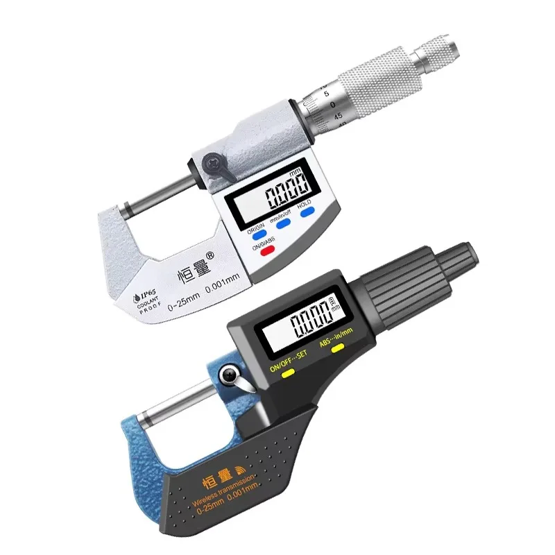 High-Precision 0-25mm 0.001mm IP65 Waterproof Stainless Steel Digital Micrometer with CR2032 Battery
High-Precision 0-25mm 0.001mm IP65 Waterproof Stainless Steel Digital Micrometer with CR2032 Battery