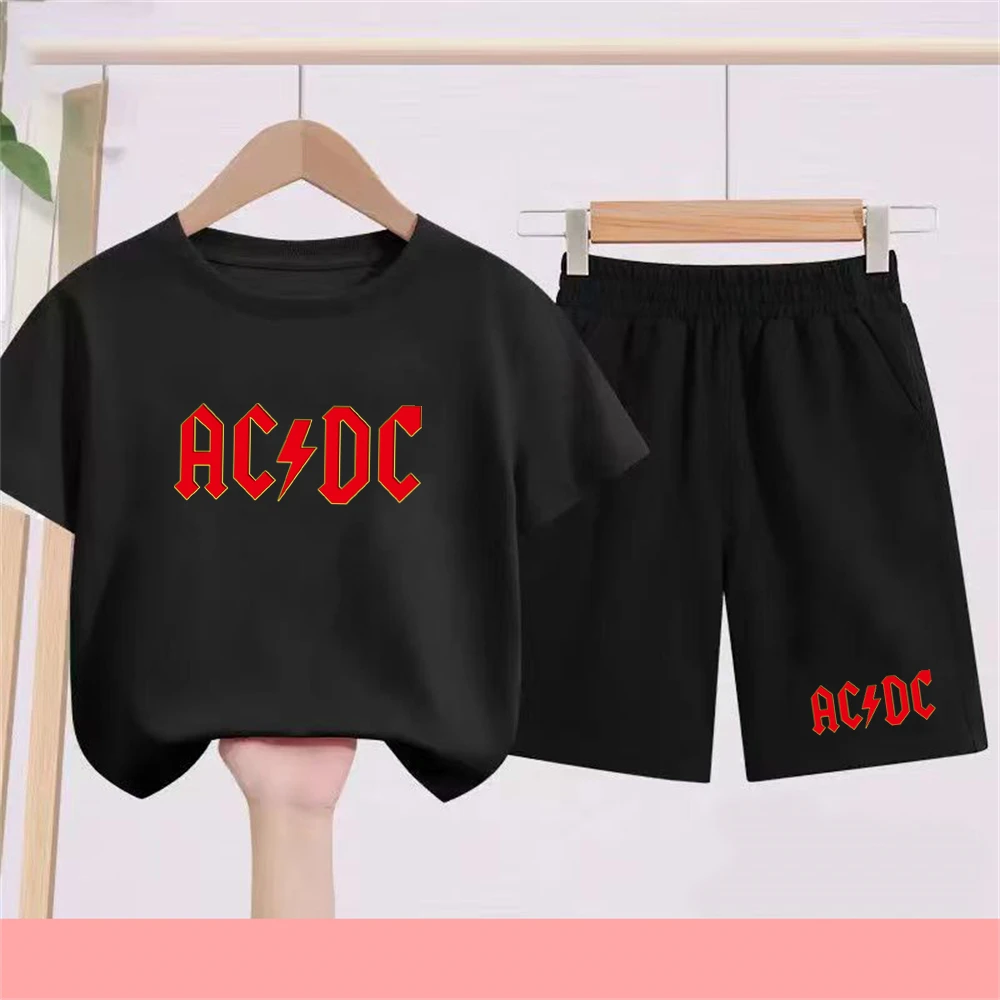 Летние детские футболки с буквенным принтом AC DC + костюмы для малышей 2-12 лет, повседневные шорты с короткими рукавами для мальчиков и девочек, комплекты одежды
Летние детские футболки с буквенным принтом AC DC + костюмы для малышей 2-12 лет, повседневные шорты с короткими рукавами для мальчиков и девочек, комплекты одежды