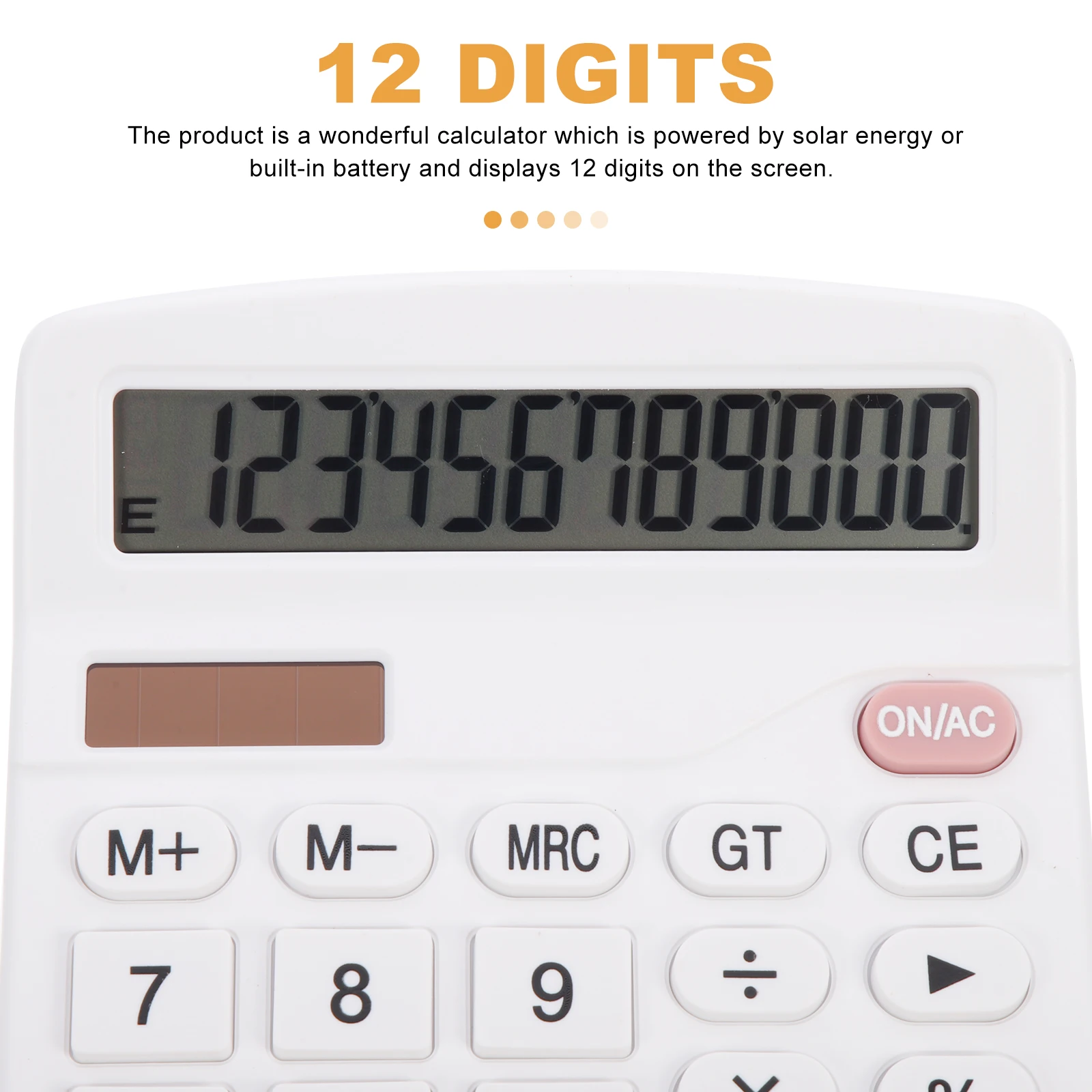 Blue Calculator for Classroom Small White ABS Portable Desk Kid Student Lightweight Solar Counting Supply
Blue Calculator for Classroom Small White ABS Portable Desk Kid Student Lightweight Solar Counting Supply