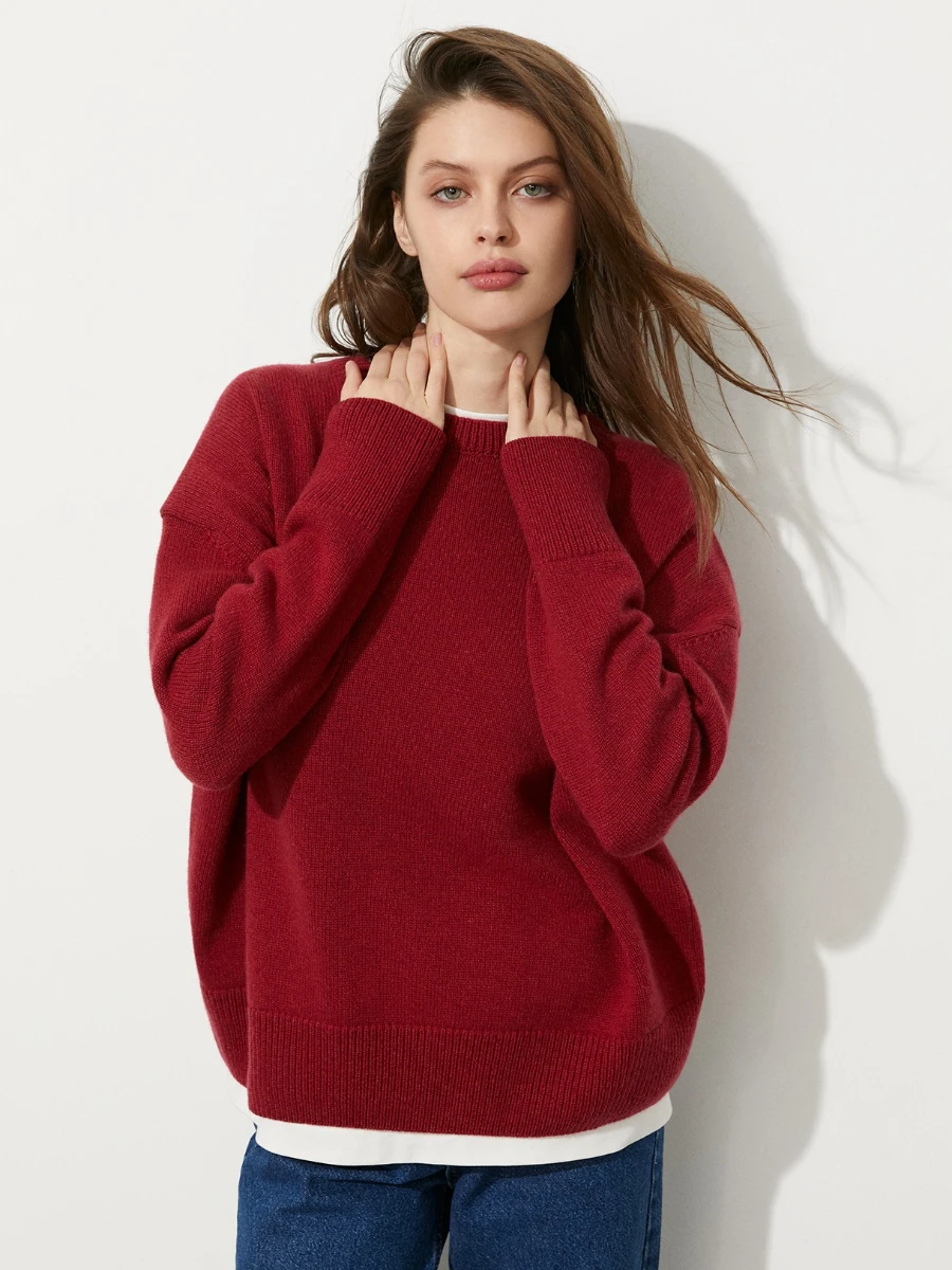 Blubelle New Women's O-Neck Loose Sweater Oversized Fit Soft Knit Autumn Winter Casual Basic Top Pullovers
Blubelle New Women's O-Neck Loose Sweater Oversized Fit Soft Knit Autumn Winter Casual Basic Top Pullovers