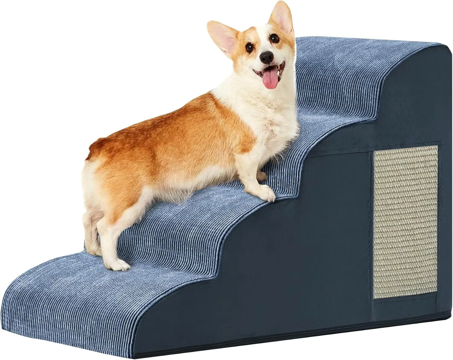 Non-Slip Foam Pet Stairs, 4-Step Dog Ramp for Bed, Couch, Sofa & Chairs, High Density Foam
Non-Slip Foam Pet Stairs, 4-Step Dog Ramp for Bed, Couch, Sofa & Chairs, High Density Foam