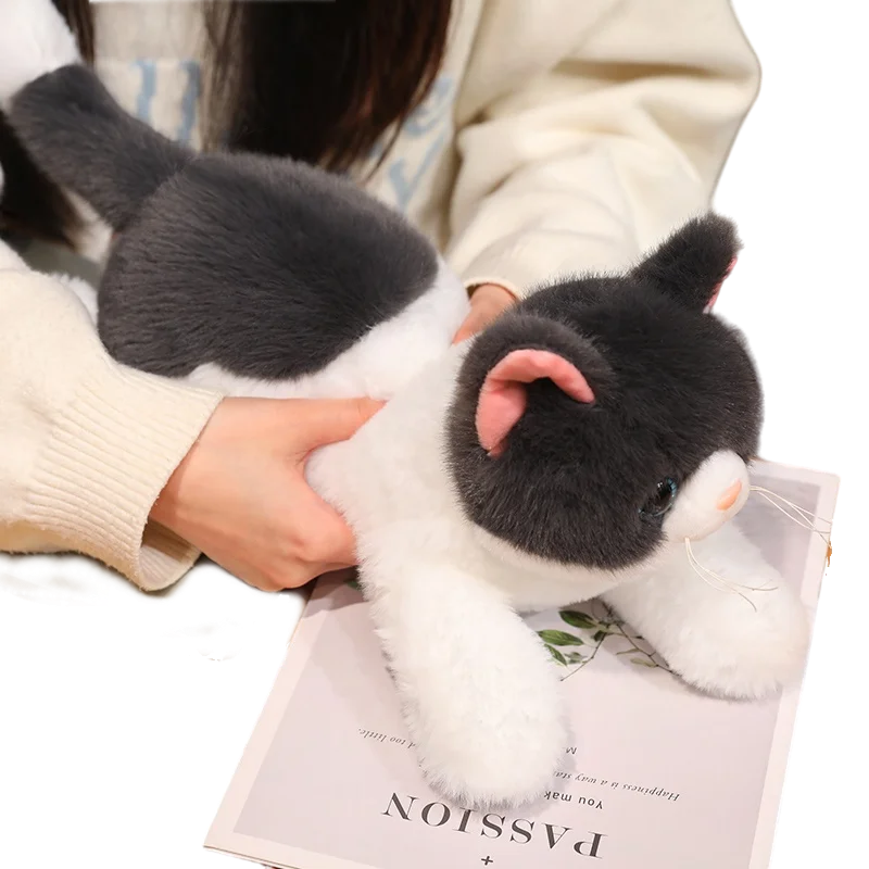 Fuzzy Sounding Like Real Cat Toy Stuffed Soft Grey Black Yellow Cartoon Lying Animal Little Kitten Ladies Gift
Fuzzy Sounding Like Real Cat Toy Stuffed Soft Grey Black Yellow Cartoon Lying Animal Little Kitten Ladies Gift