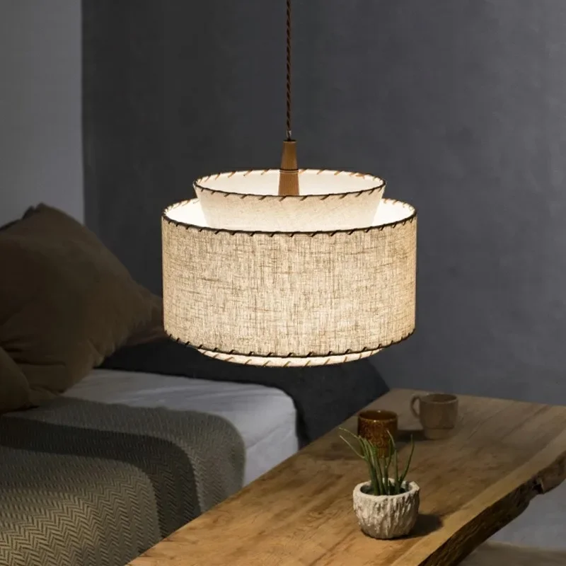 GHJUYIOL Restaurant chandelier fabric Nordic Japanese style bedroom, study, homestay, clothing store creative lighting fixtures
GHJUYIOL Restaurant chandelier fabric Nordic Japanese style bedroom, study, homestay, clothing store creative lighting fixtures