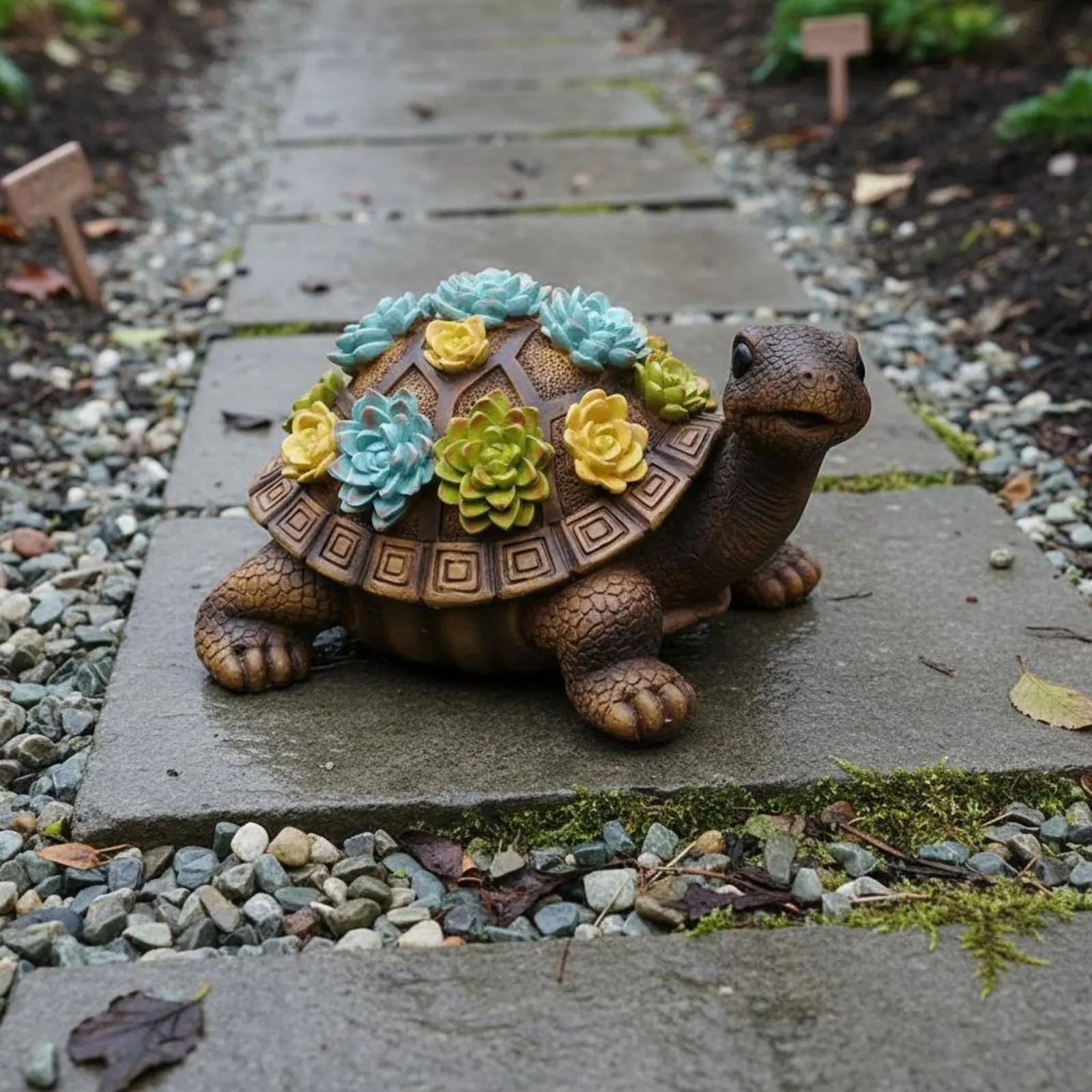 Plant-Filled Turtle Statue Highly Detailed Turtle Sculpture with Plant-Filled Shell Realistic Tortoise Sculpture Colorful
Plant-Filled Turtle Statue Highly Detailed Turtle Sculpture with Plant-Filled Shell Realistic Tortoise Sculpture Colorful