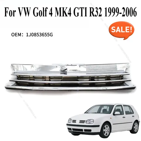 1J0853655G Black Car Grill Front Hood Grille For Volkswagen VW Golf 4 MK4 GTI R32 1998-2004