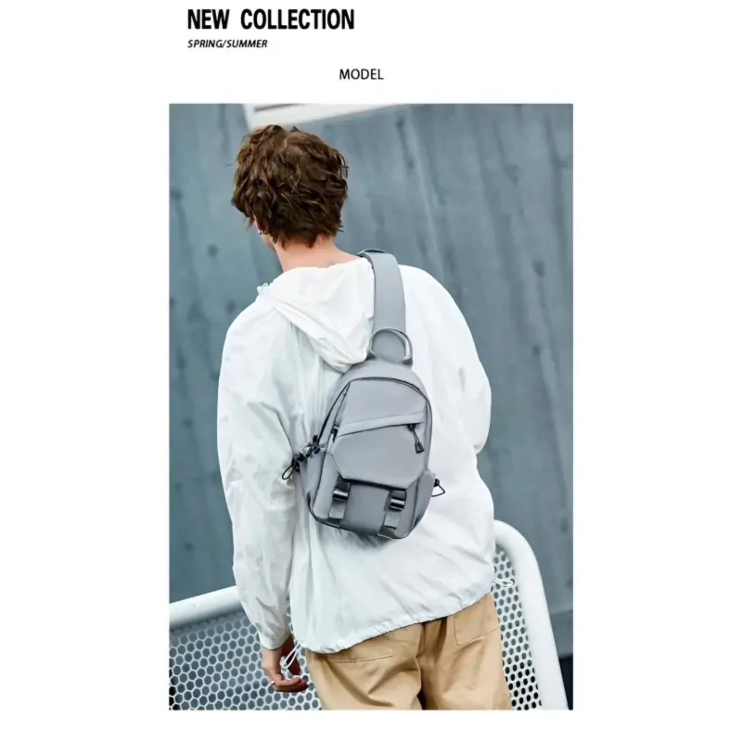 Cool and versatile men's hip hop crossbody bag for niche trendy sports style - shoulder backpack
Cool and versatile men's hip hop crossbody bag for niche trendy sports style - shoulder backpack