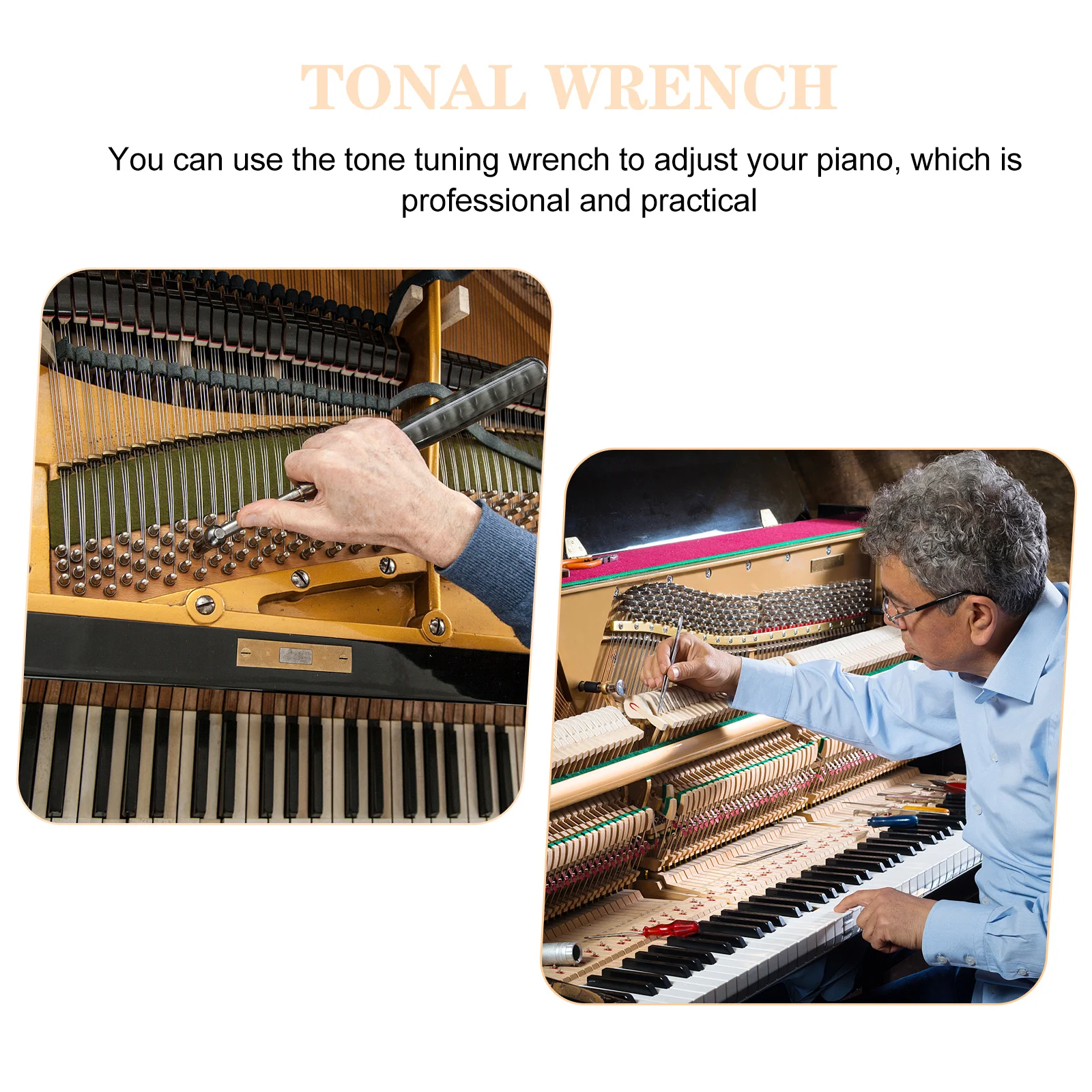 Piano Tuning Wrench Professional Music Instrument Tool Tone Adjustment Spanner For Piano Maintenance Metal Accessory
Piano Tuning Wrench Professional Music Instrument Tool Tone Adjustment Spanner For Piano Maintenance Metal Accessory