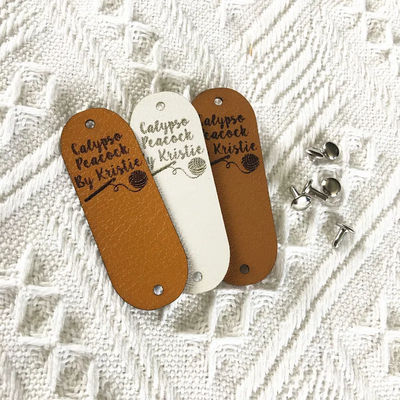 30pcs Personalised leather labels with rivets Handmade knitting clothes tags customize logo Folding crochet crafts items label
30pcs Personalised leather labels with rivets Handmade knitting clothes tags customize logo Folding crochet crafts items label