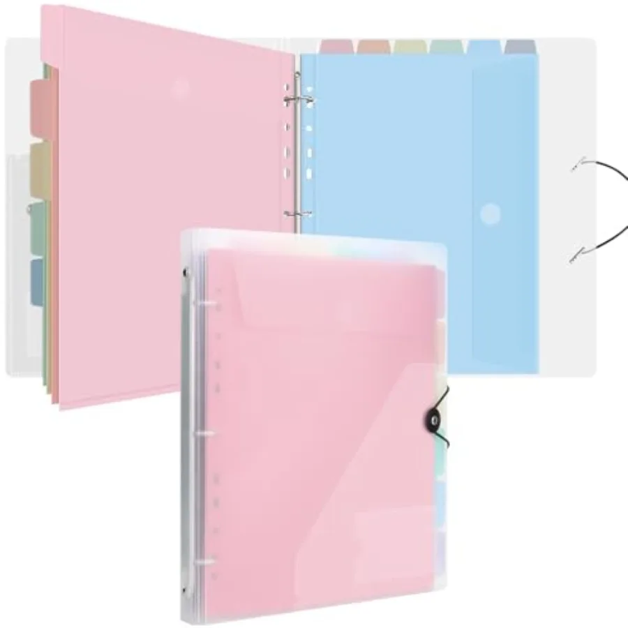 A4 Binder, Folio Document Organizer with 12 Pockets, 3 Ring Folder Letter Size/A4, Cute Life Binder for Paper, Files, Photos, L
A4 Binder, Folio Document Organizer with 12 Pockets, 3 Ring Folder Letter Size/A4, Cute Life Binder for Paper, Files, Photos, L