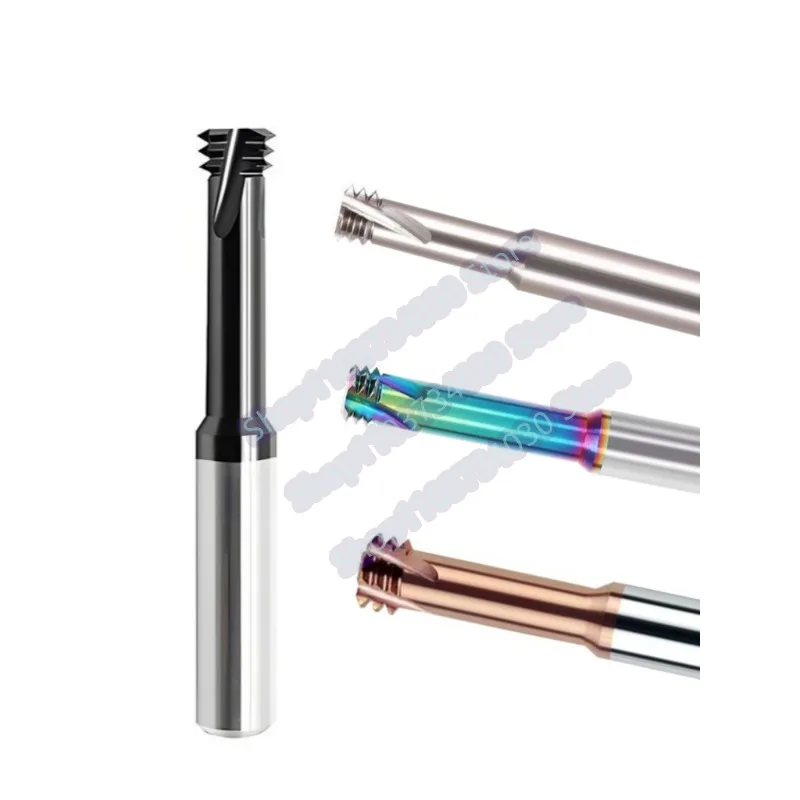 HRC58 CNC Tools Coating Carbide Thread Milling Cutters M1 M2 M3 M2.5 M12 Three Teeth Threading Endmill for Tungsten Steel Alloy
HRC58 CNC Tools Coating Carbide Thread Milling Cutters M1 M2 M3 M2.5 M12 Three Teeth Threading Endmill for Tungsten Steel Alloy