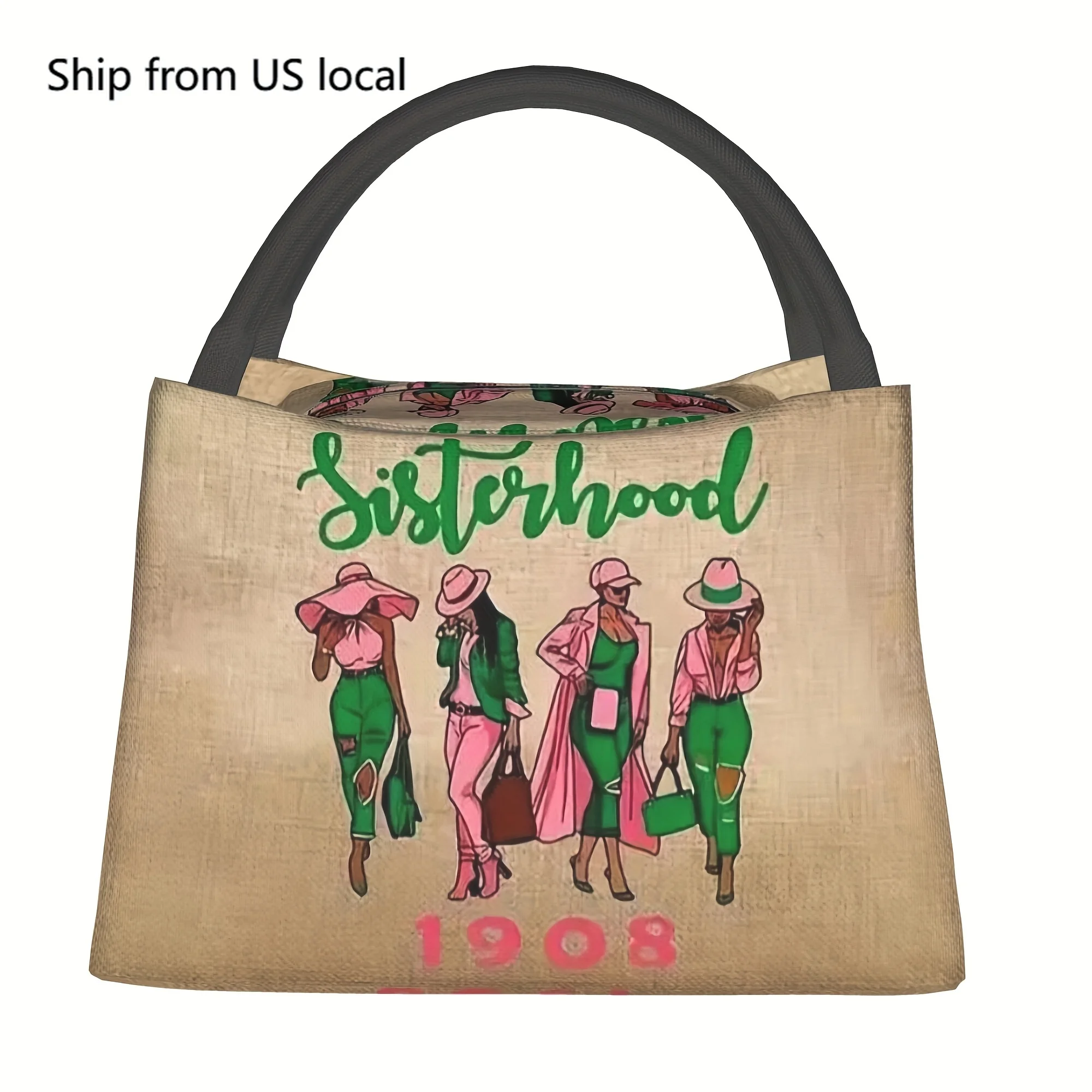 1pc Fashionable African American Woman Pattern, Portable And Reusable Refrigerated Bag, Insulated Lunch Bag, A Must-have For Cam
1pc Fashionable African American Woman Pattern, Portable And Reusable Refrigerated Bag, Insulated Lunch Bag, A Must-have For Cam
