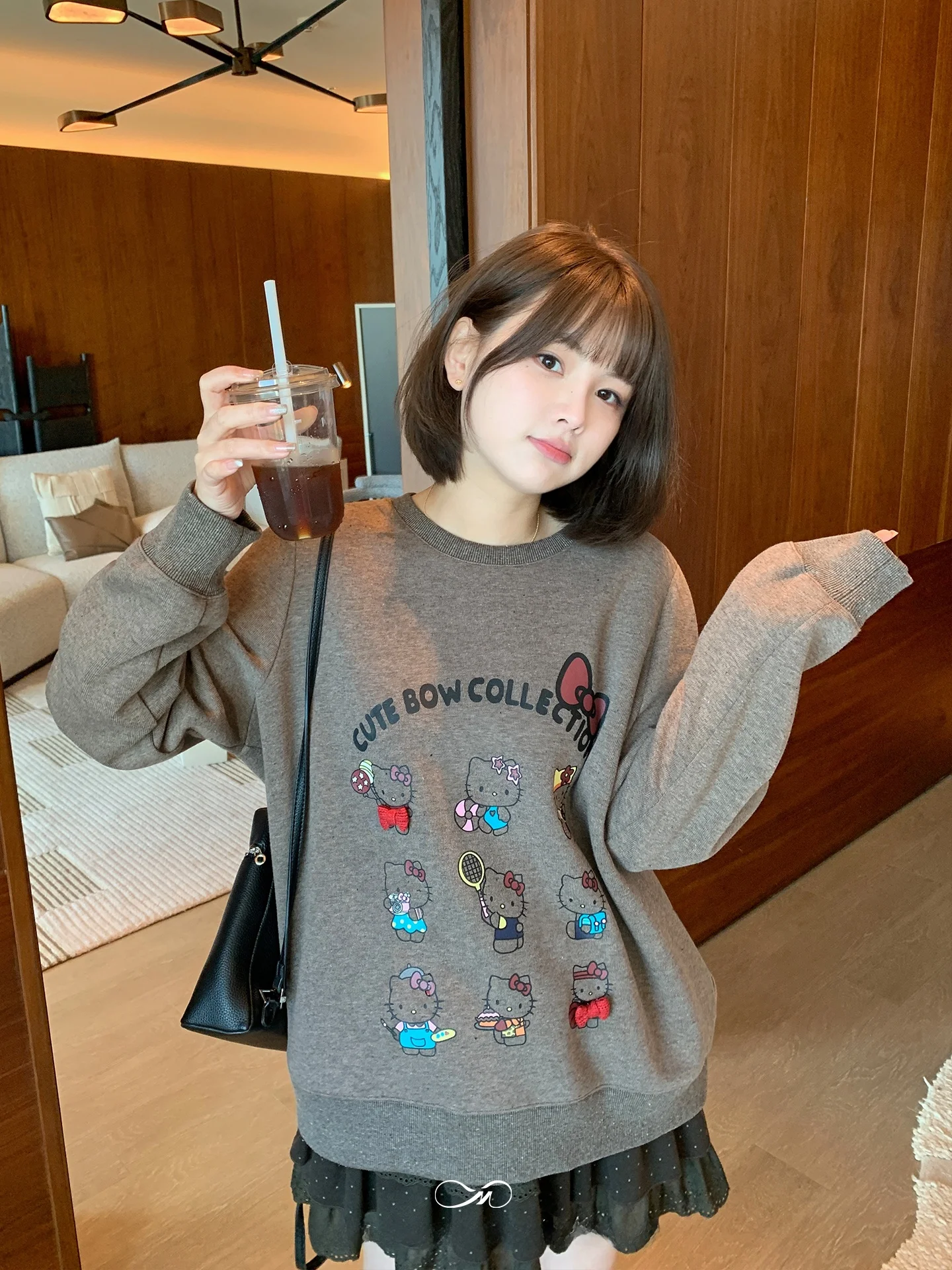 plus Size Women's round Neck Sweatshirt Kitty Print Bow Tie Loose Fit Spring Slimming Top Casual Style Polyester Cotton B...
plus Size Women's round Neck Sweatshirt Kitty Print Bow Tie Loose Fit Spring Slimming Top Casual Style Polyester Cotton B...