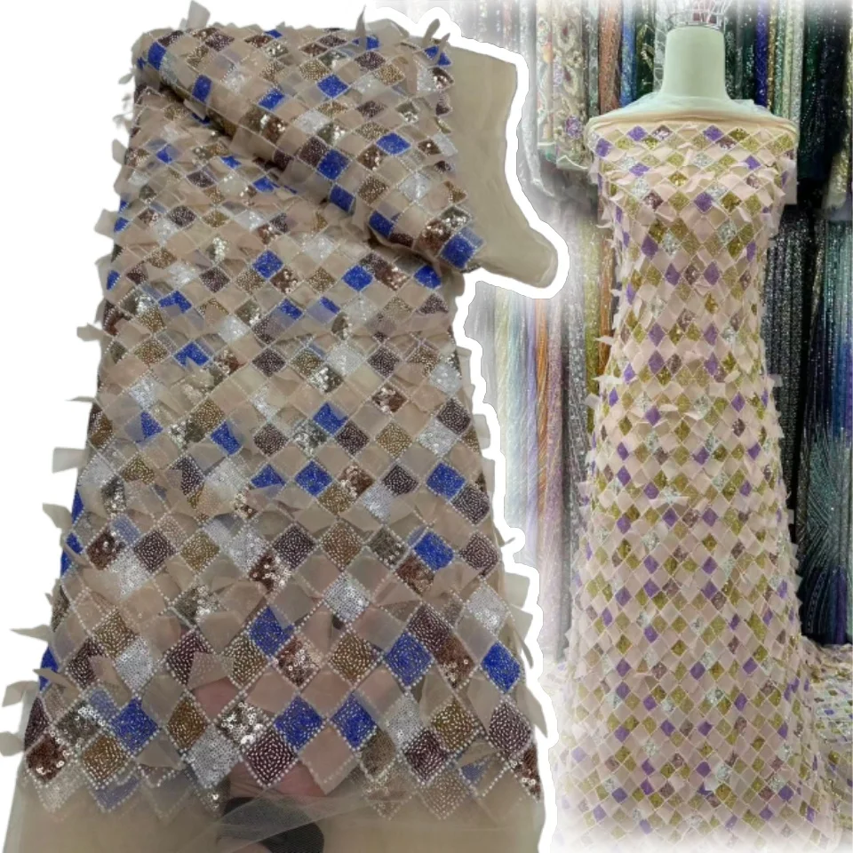 Latest High Quality Lace Applique 3D Delicate Eligant Heavy Embroiderd Sequins Tulle Lace Fabric for Wedding Evening Dress S1437
Latest High Quality Lace Applique 3D Delicate Eligant Heavy Embroiderd Sequins Tulle Lace Fabric for Wedding Evening Dress S1437