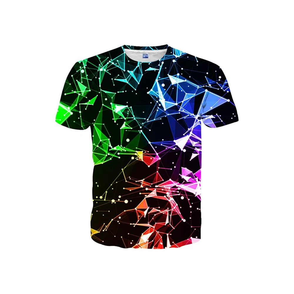 Men's Short Sleeve T-shirt, 100% Cotton, Comfortable and Breathable, Geometric Pattern in Multiple Colors, Vibrant and Dynamic V
Men's Short Sleeve T-shirt, 100% Cotton, Comfortable and Breathable, Geometric Pattern in Multiple Colors, Vibrant and Dynamic V