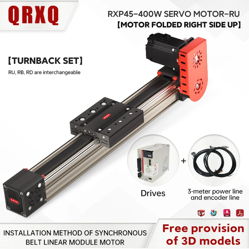 QRXQ RXP45 Прецизионная ось синхронного ремня с ЧПУ Линейная направляющая вала Положение привода направляющего стола Скользящий механизм с сервоприводом 400 Вт
QRXQ RXP45 Прецизионная ось синхронного ремня с ЧПУ Линейная направляющая вала Положение привода направляющего стола Скользящий механизм с сервоприводом 400 Вт