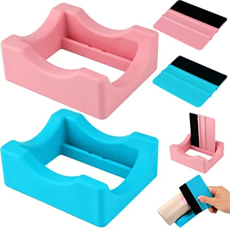Silicone Cup Cradle for Tumblers, 2 Pack Tumbler Holder for Crafts with Built-in Slot and Felt Edge Squeegee, Small Cup Cradle
Silicone Cup Cradle for Tumblers, 2 Pack Tumbler Holder for Crafts with Built-in Slot and Felt Edge Squeegee, Small Cup Cradle