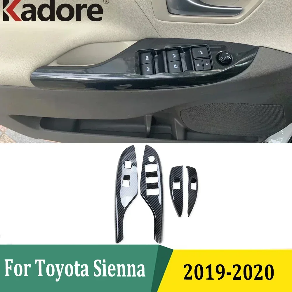 For Toyota Sienna 2019 2020 Carbon Fiber Window Lift Switch Cover Trim Door Armest Panel Car Sticker Interior Decoration
For Toyota Sienna 2019 2020 Carbon Fiber Window Lift Switch Cover Trim Door Armest Panel Car Sticker Interior Decoration