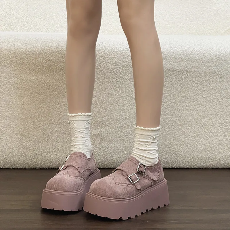 Fashionable and Simple Platform Women's Shoes, 2026 Spring-autumn Vintage and Versatile Slip-on High-heeled Casual Single Shoes
Fashionable and Simple Platform Women's Shoes, 2026 Spring-autumn Vintage and Versatile Slip-on High-heeled Casual Single Shoes