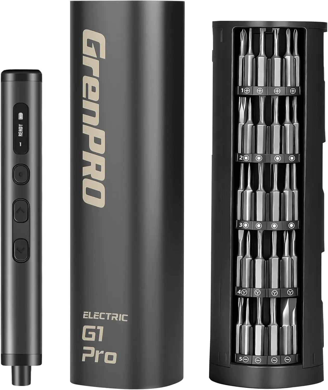 78-in-1 Precision Electric Screwdriver Set, 3.7V Mini Cordless Screwdriver Kit with LED Display, 5 Adjustable Torque & Manual Handle for Electronics Phone Camera Repair
78-in-1 Precision Electric Screwdriver Set, 3.7V Mini Cordless Screwdriver Kit with LED Display, 5 Adjustable Torque & Manual Handle for Electronics Phone Camera Repair