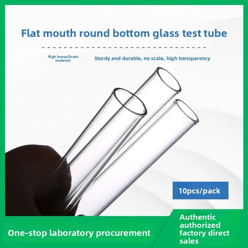 Flat Opening Round Bottom Borosilicate Glass Test Tubes Multiple Sizes 10 12 13 15 18 20 25mm 15*150mm Lab Glassware
Flat Opening Round Bottom Borosilicate Glass Test Tubes Multiple Sizes 10 12 13 15 18 20 25mm 15*150mm Lab Glassware