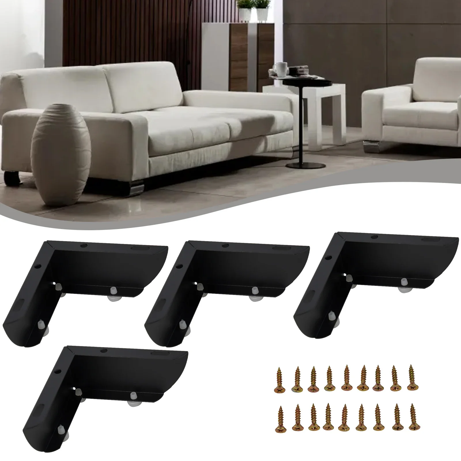 Hardware Metal Sofa Legs 2-In-1 Furniture Leg 4PCS Bedside Table Easy To Use Heavy-duty Metal Material Durable
Hardware Metal Sofa Legs 2-In-1 Furniture Leg 4PCS Bedside Table Easy To Use Heavy-duty Metal Material Durable