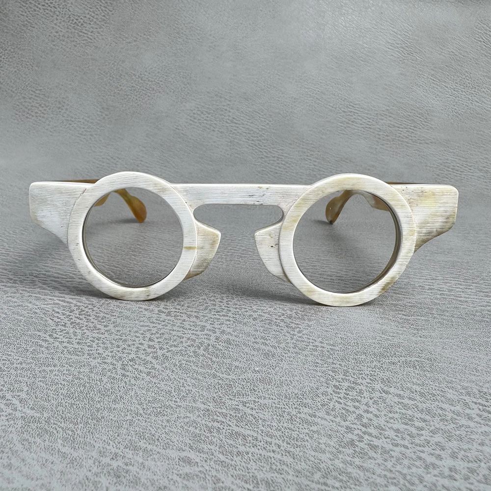 Men Eyeglass Frames Round Key Nose Vintage Optical Eyeglasses Antique Handmade White Horn Prescription Lens Glasses Frames
Men Eyeglass Frames Round Key Nose Vintage Optical Eyeglasses Antique Handmade White Horn Prescription Lens Glasses Frames