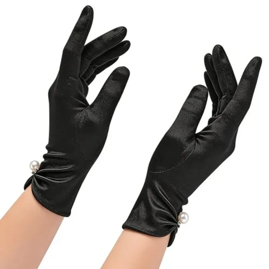 Women's Black Velvet Short Gloves 20s Flapper Dress for Wedding Opera Dinner Proms Tea Party
Women's Black Velvet Short Gloves 20s Flapper Dress for Wedding Opera Dinner Proms Tea Party