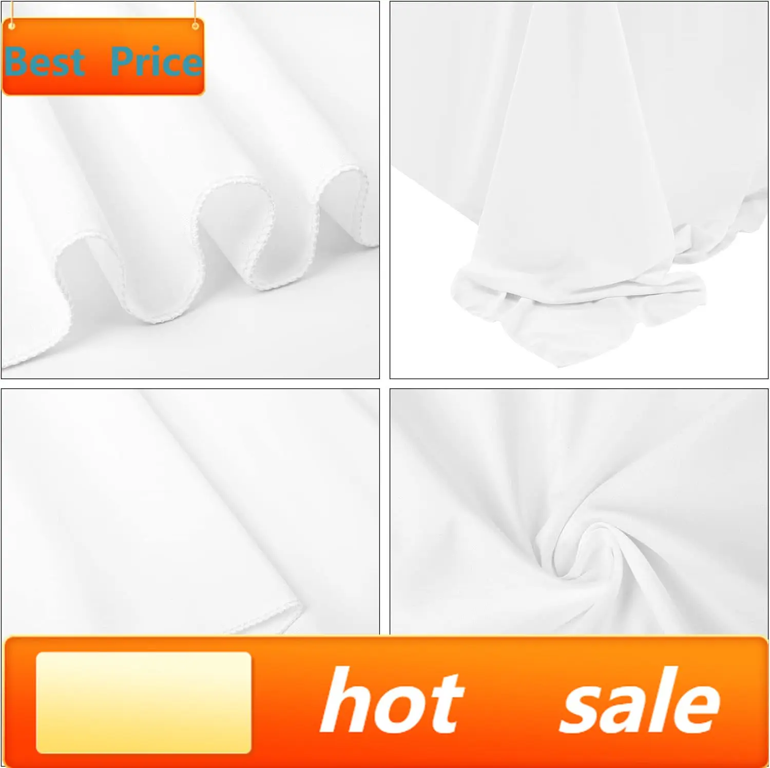 hot-selling10 Pack Polyester Tablecloths, White 90 x 156 Inch Polyester Table Cloth for 8 Foot Rectangle Tables, Stain and Wrink
hot-selling10 Pack Polyester Tablecloths, White 90 x 156 Inch Polyester Table Cloth for 8 Foot Rectangle Tables, Stain and Wrink