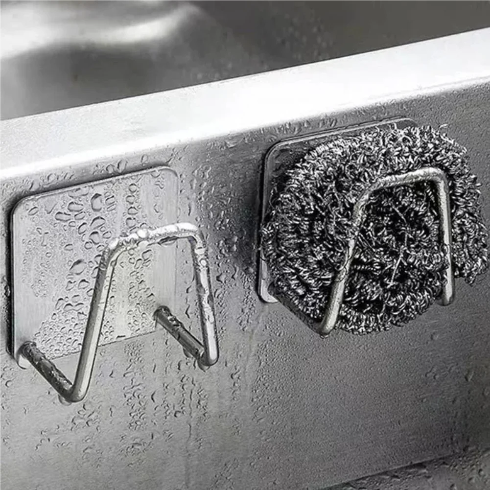1/3/6pcs Stainless Steel Sink Sponge Rack For Sponge Steel Wire Ball Draining Paste The Inner Wall Of The Sink Kitchen Supplies
1/3/6pcs Stainless Steel Sink Sponge Rack For Sponge Steel Wire Ball Draining Paste The Inner Wall Of The Sink Kitchen Supplies