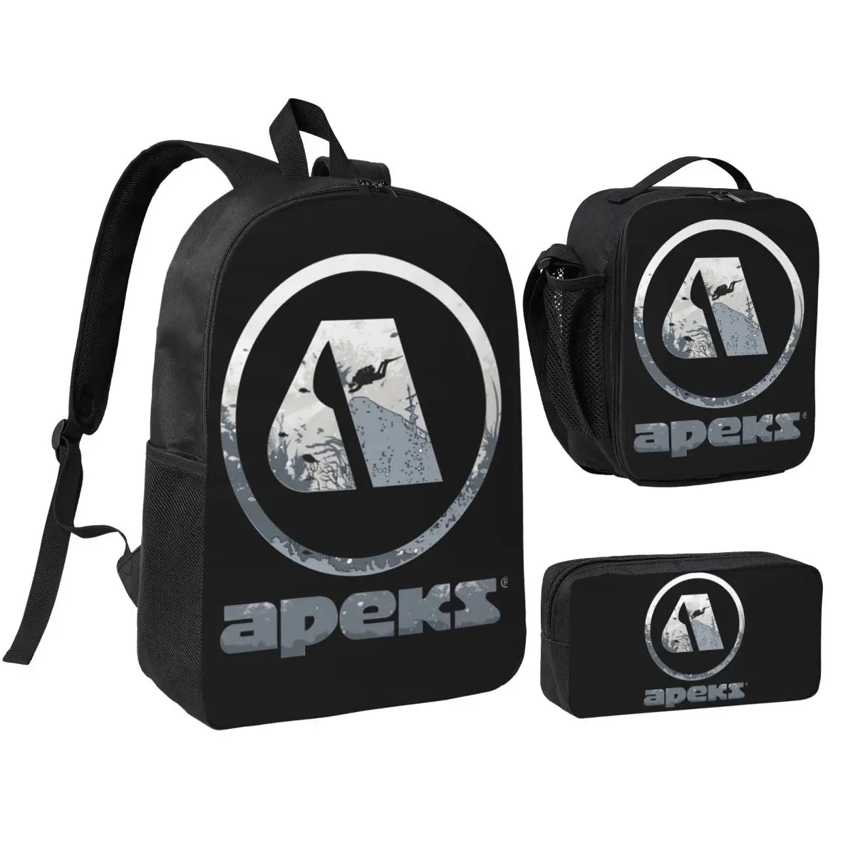 A For Apeks Backpack Boys Girls BookBag School Bag Shoulder Bags 3ps Insulated Lunch Bag Pencil Case
A For Apeks Backpack Boys Girls BookBag School Bag Shoulder Bags 3ps Insulated Lunch Bag Pencil Case