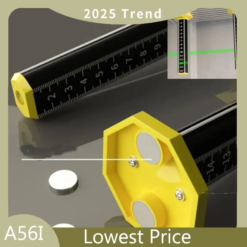 A56I Top Ceiling And Floor Tile Height Ruler,Double-Sided Scale Dual Use Measuring Ruler With Magnetic Base,For Floor Tile Pavin
A56I Top Ceiling And Floor Tile Height Ruler,Double-Sided Scale Dual Use Measuring Ruler With Magnetic Base,For Floor Tile Pavin
