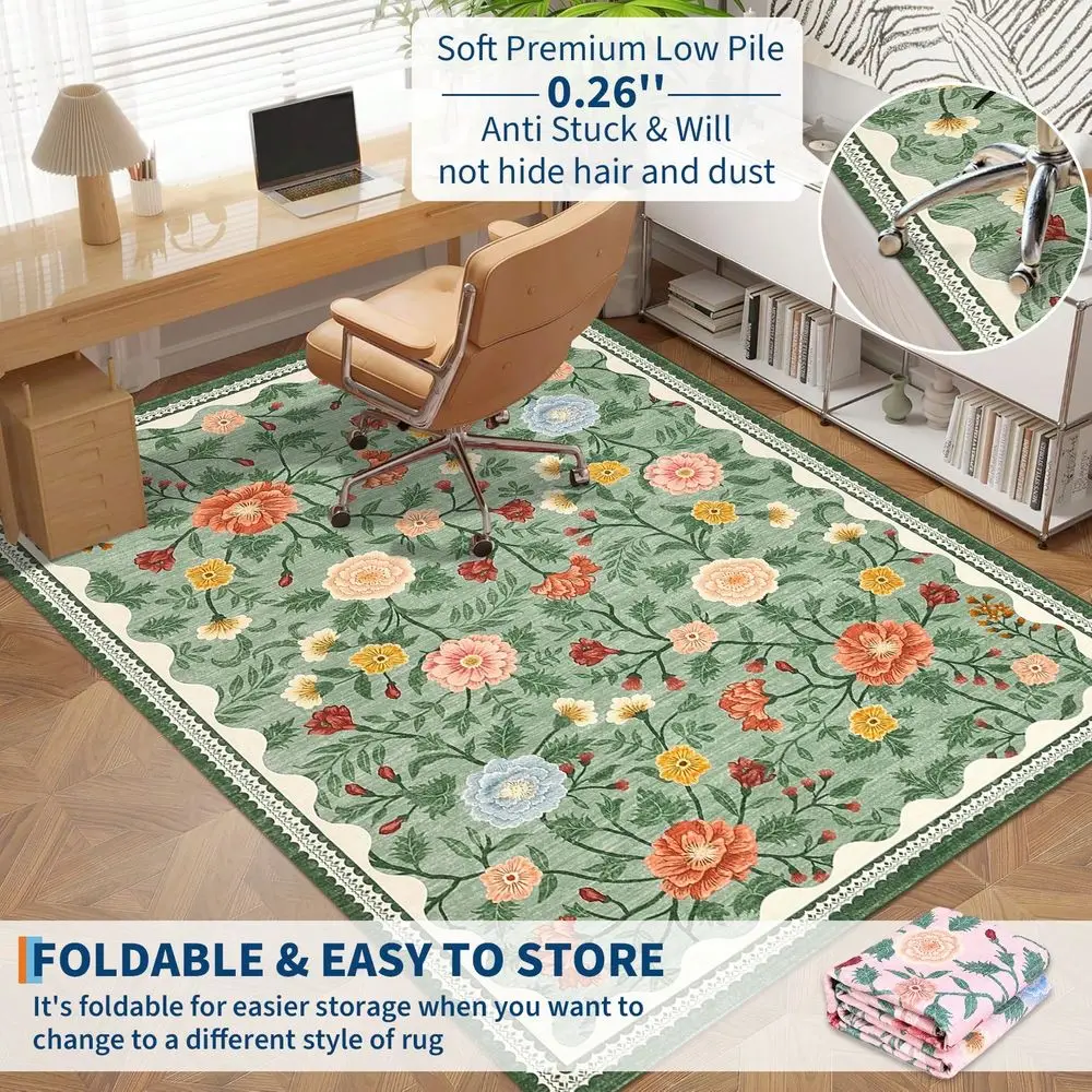 Room Decor Green Modern Floral Pattern Area Rug For Living Room Oriental Machine Washable Carpet Stain Resistant NonShedding In
Room Decor Green Modern Floral Pattern Area Rug For Living Room Oriental Machine Washable Carpet Stain Resistant NonShedding In