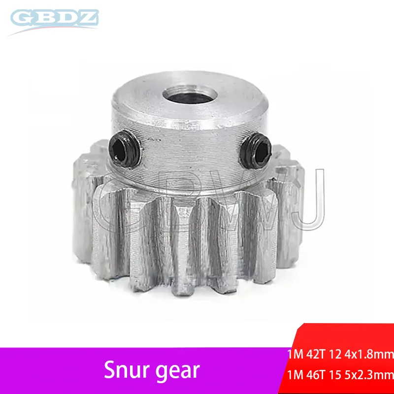 1Pcs 45#Steel 1 Module Spur Gear Motor Gear 1M 42T/44T/46T No Quenching Mechanical Transmission Gear Bore 12/14/15/16/18-20mm
1Pcs 45#Steel 1 Module Spur Gear Motor Gear 1M 42T/44T/46T No Quenching Mechanical Transmission Gear Bore 12/14/15/16/18-20mm