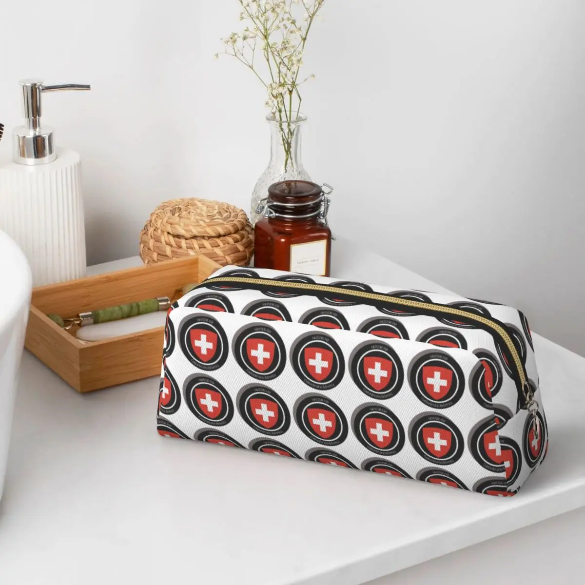 Coat Of Arms Of Switzerland Flag Pencil Cases for Students Gifts Pen Box Pencil Bag Large Capacity Pencil Pouch Stationery
Coat Of Arms Of Switzerland Flag Pencil Cases for Students Gifts Pen Box Pencil Bag Large Capacity Pencil Pouch Stationery