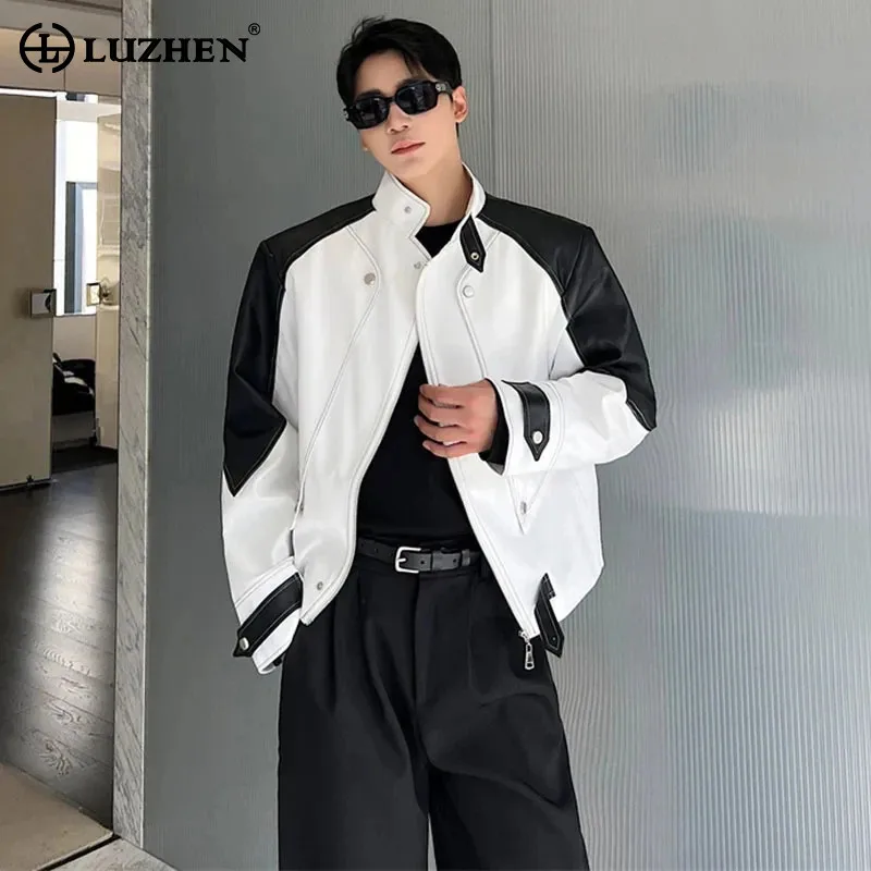 Куртки LUZHEN с заклепками из искусственной кожи с металлическим украшением, модная индивидуализированная Мужская одежда, бесплатная доставка LZ3322
Куртки LUZHEN с заклепками из искусственной кожи с металлическим украшением, модная индивидуализированная Мужская одежда, бесплатная доставка LZ3322