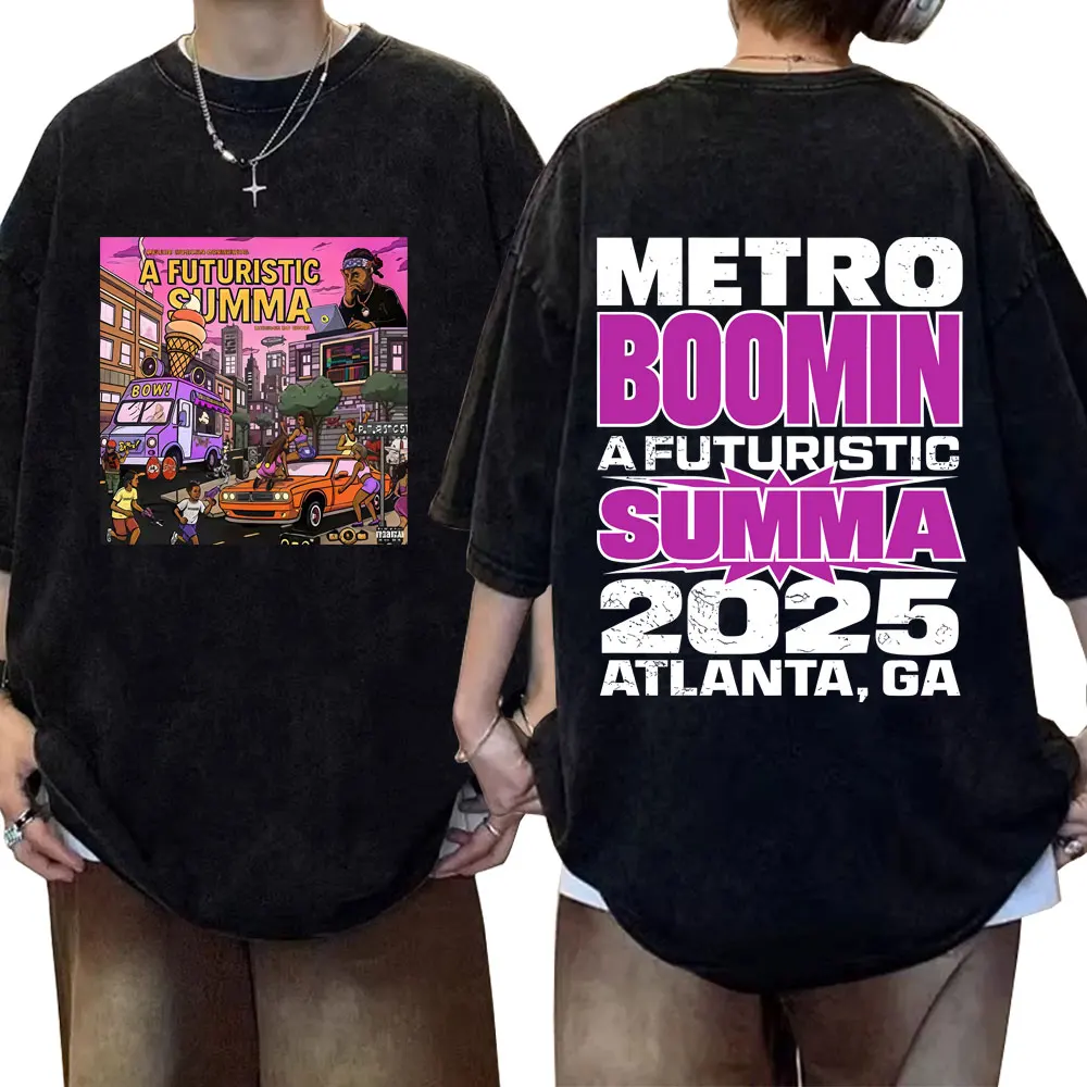 Washed Vintage Rapper Metro Boomin A Futuristic Summa 2025 T-shirts Men Women Hip Hop Fashion Oversized T Shirt Tops Streetwear
Washed Vintage Rapper Metro Boomin A Futuristic Summa 2025 T-shirts Men Women Hip Hop Fashion Oversized T Shirt Tops Streetwear