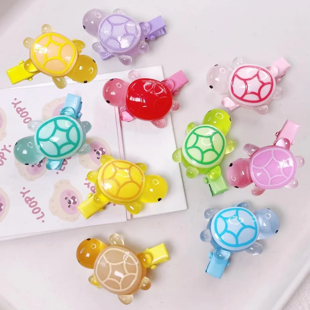10 Pcs Turtle Hair Clips Glow in The Dark for Girls - Cute Resin Hairpins with Tropical Beach Designs, Non-Slip No Damage Clips
10 Pcs Turtle Hair Clips Glow in The Dark for Girls - Cute Resin Hairpins with Tropical Beach Designs, Non-Slip No Damage Clips