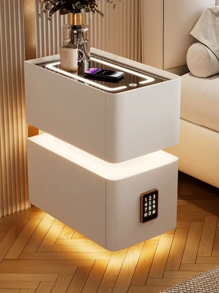 Creative 25cm Smart Bedside Table With Sensor Light Nordic Style Storage Cabinet Bedroom Nightstand With Wireless Charging
Creative 25cm Smart Bedside Table With Sensor Light Nordic Style Storage Cabinet Bedroom Nightstand With Wireless Charging