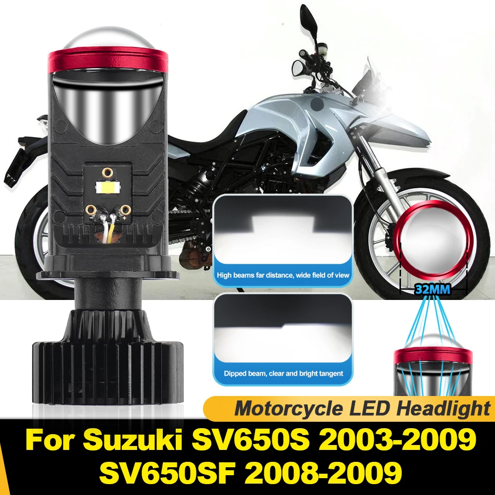 100W H4 LED Headlight Mini Lens Projector 30000LM Canbus Moto Lamp 12V For Suzuki SV650S 2003-2007 2008 2009 SV650SF 2008 2009
100W H4 LED Headlight Mini Lens Projector 30000LM Canbus Moto Lamp 12V For Suzuki SV650S 2003-2007 2008 2009 SV650SF 2008 2009