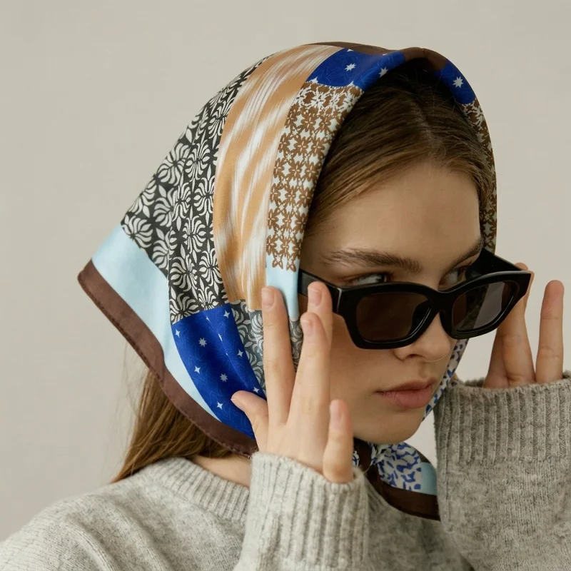 Female Silk Scarf Luxury Hijab Turban Print Headscarf Square Bandana Neckerchief Shawl Handkerchief Fashion Wraps Headband
Female Silk Scarf Luxury Hijab Turban Print Headscarf Square Bandana Neckerchief Shawl Handkerchief Fashion Wraps Headband